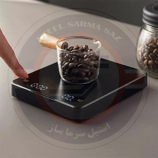 ترازو اسکیل دیجیتال مدل لمسی تایمردار قهوه به همراه پورت USB شارژی