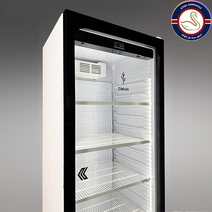 یخچال 440 لیتر زیمان 70 سانت (درب تمام شیشه)