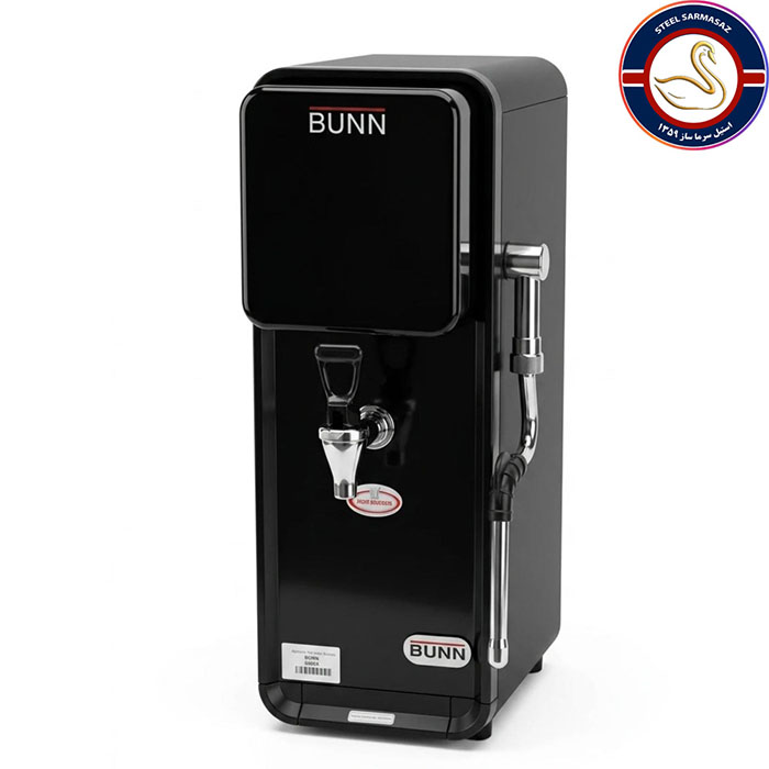 بویلر مشکی تمام دیجیتال 25 لیتر همراه با استیمر بخار BUNN